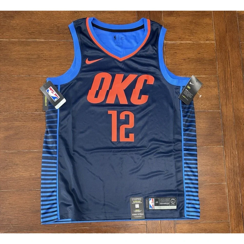 Nike STEVEN ADAMS Oklahoma City OKC Thunder LOVE'S Swingman Jersey Mens Large 48